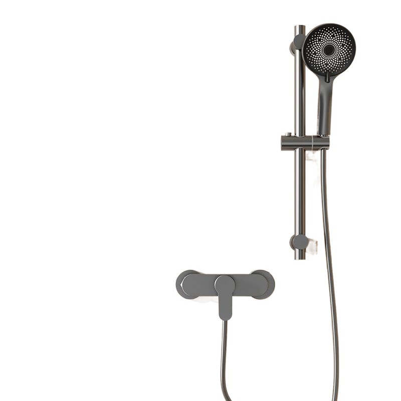 Grifos de ducha escondidos pistola gris frío y caliente baño mezcla de válvula de agua Grifos de agua de ducha de baño conjunto simple