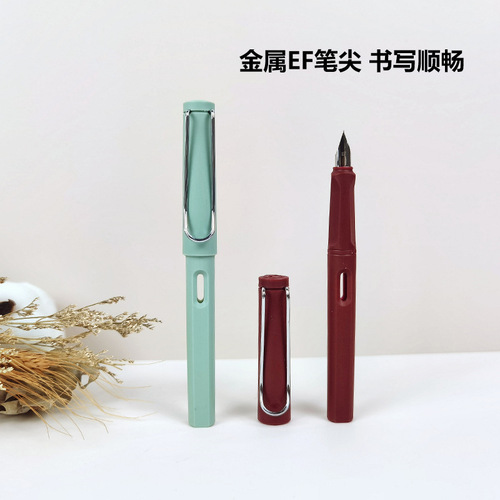 Black technology positive posture pen Morandi simple plastic pen body student writing practice learning office pen wholesale