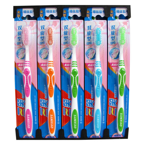 Sanxiao toothbrush 998T fresh and protective fine silk hair soft hair adult household manufacturer direct sales wholesale and retail