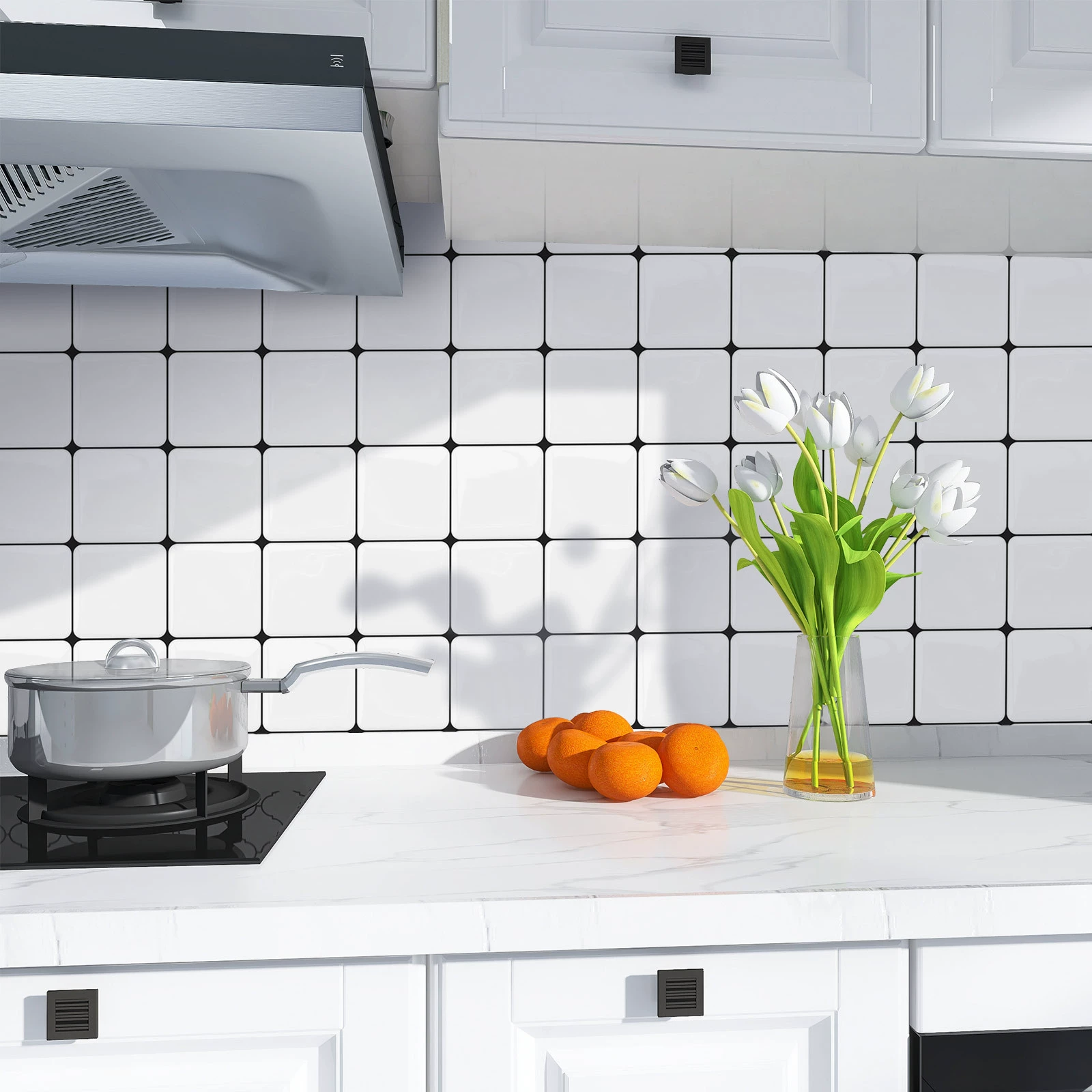 Waterproof heat-resistant self-adhesive sticker on wall, wholesale