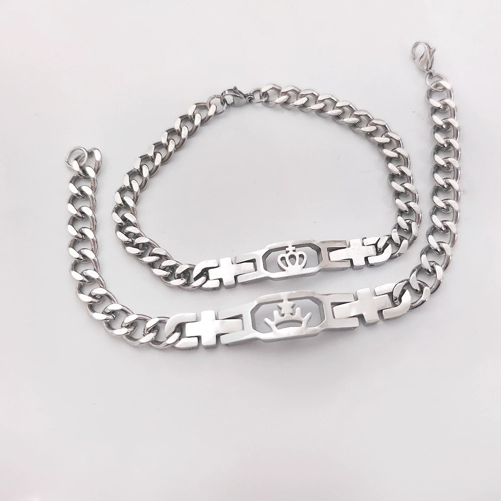 King queen пара браслет можно регулировать, чтобы подарить его возлюбленной его королеве ее король подарок на день Святого Валентина украшения