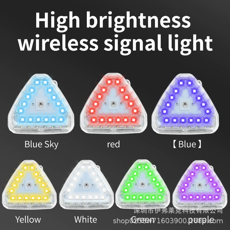 Треугольный фонарь самолета автомобильный пилотный фонарь тормоза велосипеда мотоцикла анти-задние вспышки сигнальные огни круиз-огни