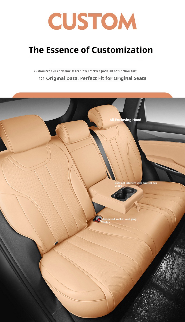 New Model Second-Generation Song Prodm-I Full Leather Car Seat Covers for Overseas Right-Hand Drive Vehicles, Cross-Border Full-Cover Car Seat Cushions