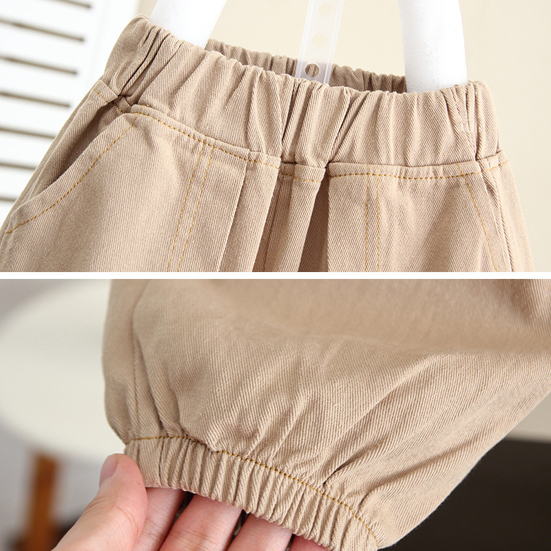 5934 Traje de otoño para niños 2025 Camisa de manga larga de primavera y otoño para niños de nuevo estilo Camisa coreana de dos piezas