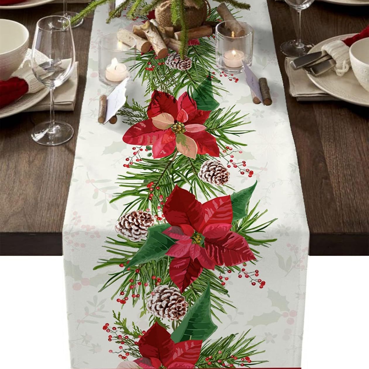Transfronterizo 2024 Amazon nuevo muñeco de nieve de Navidad Santa linas bandejas de mesa bandejas de mesa de comedor de té