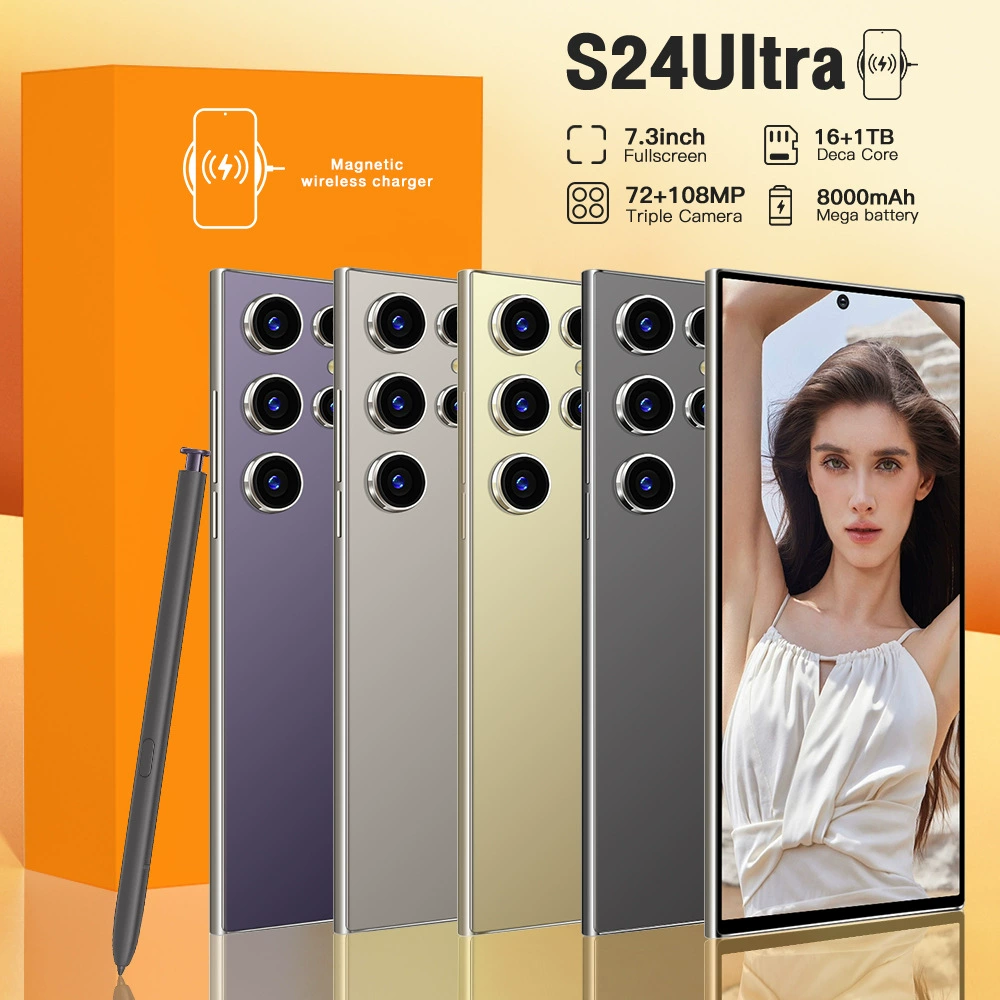 Смартфон S24 Ultra, Android 16, память 16+1 ТБ, 7,3" экран, 8000 мА·ч
