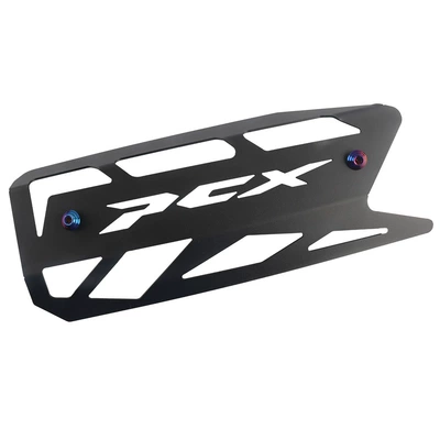 Suitable for 2025 Honda Pcx160/125 Modified Aluminum Alloy Exhaust Pipe Protective Cover Protective Cover Accessories (Motorcycle exhaust pipe) - pcx-exhaust-cover-burnt-titanium-screw-type