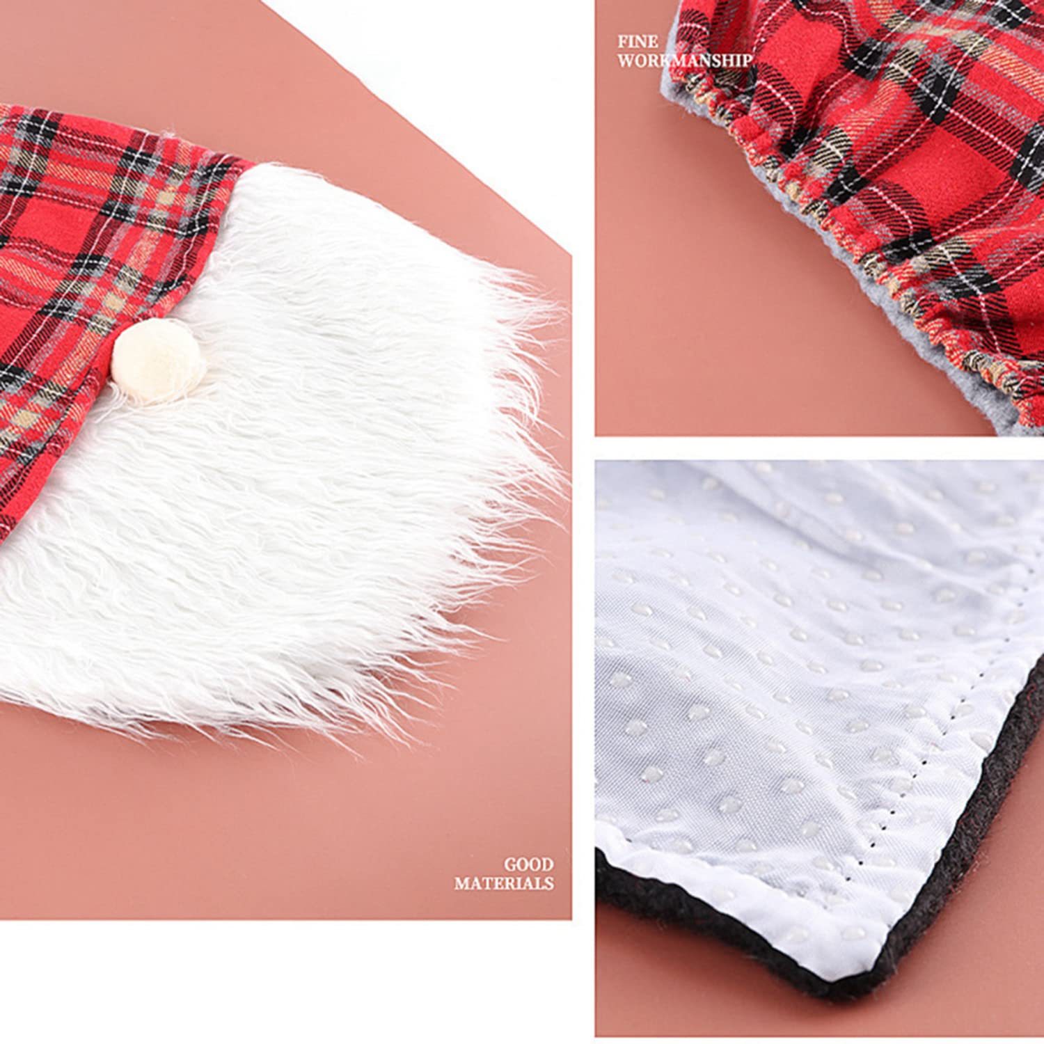 Venta caliente transfronteriza cubierta de inodoro de Navidad muñeca sin rostro conjunto de tres piezas decoraciones de baño de Santa Claus suministros de Navidad