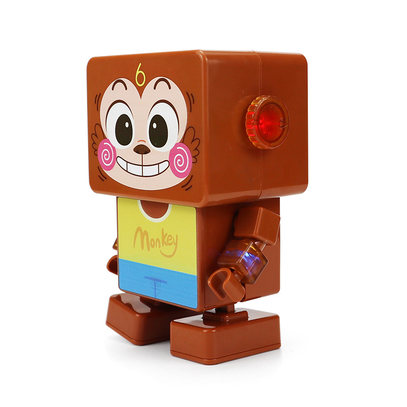 Juguetes eléctricos de monos bailados, cuadros de juguetes, robots, luces, música, regalos para niños, al por mayor transfronterizos