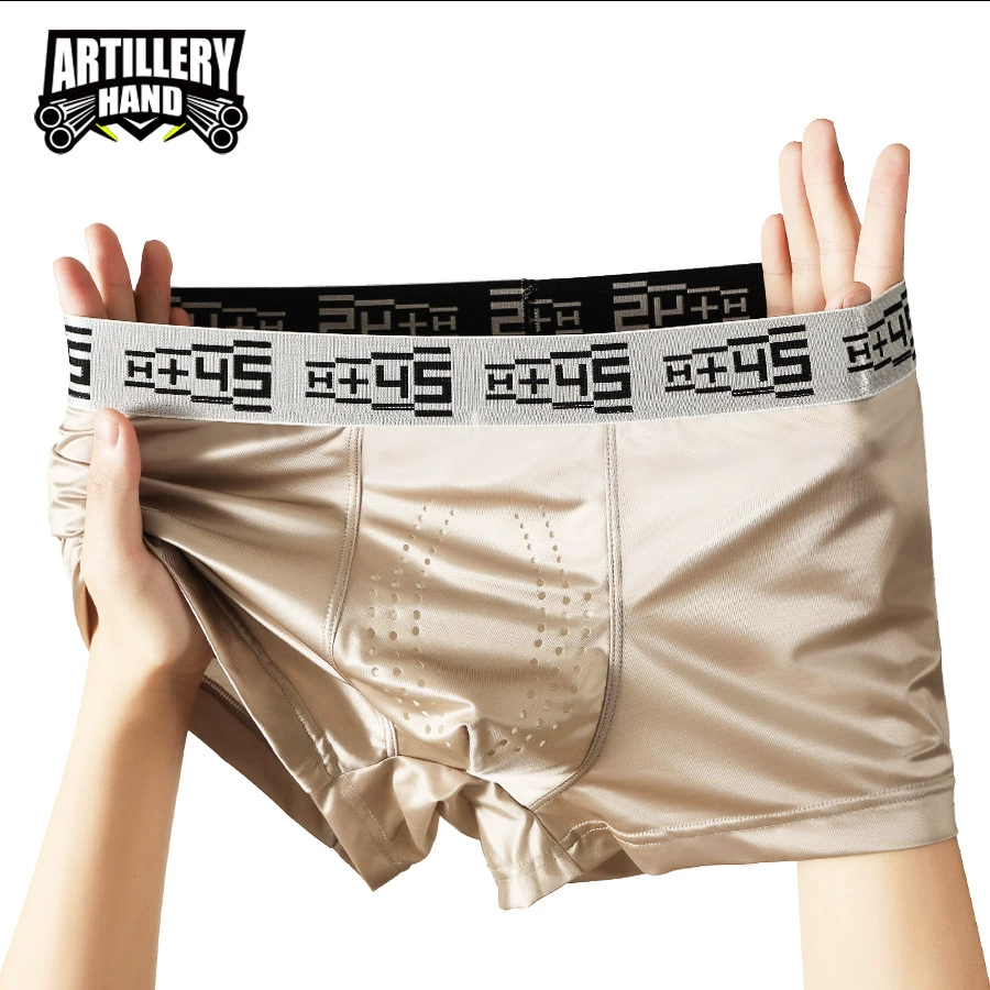  Silk 火炮手? - This contains Chinese '火炮手' treat as brand? Should translate: Silk solid pants, breathable trousers, mid rise, plus size