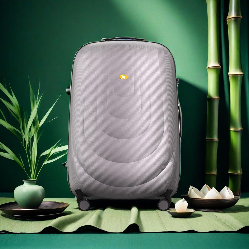 Vali ABS thời trang đi công tác kéo khóa dung tích lớn bánh xe đa năng 20 inch — Màu nâu chi tiết 1