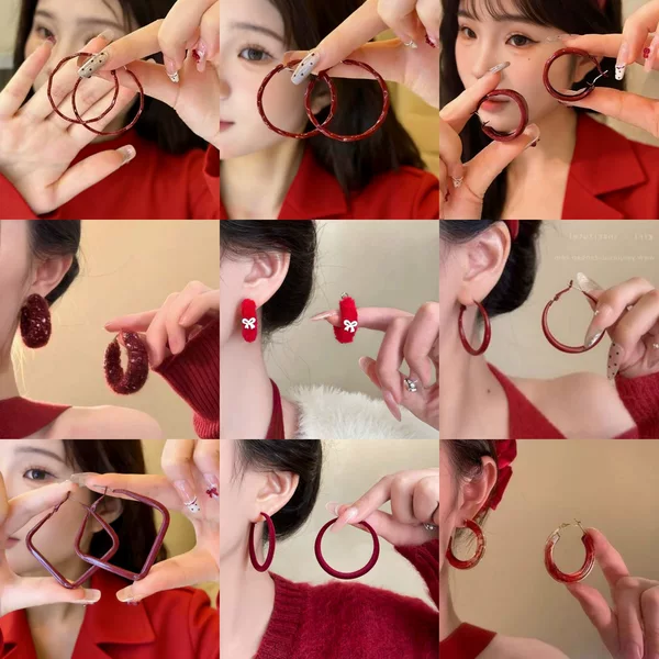 Vintage High-End Autumn and Winter Trendy Hoop Earrings 2026 New Versatile Stylish Design Earrings Wholesale