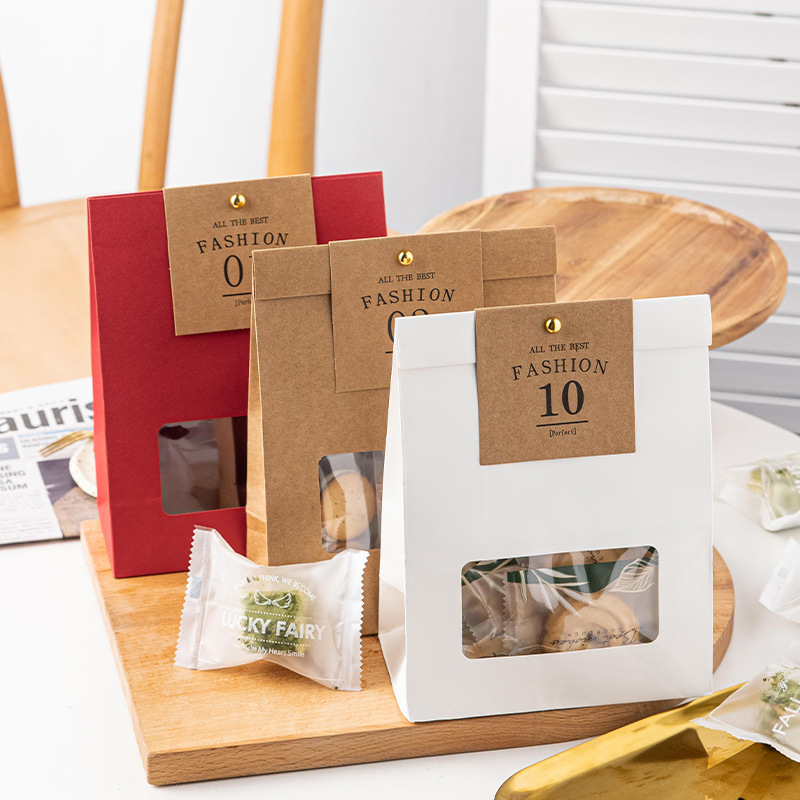 Bolsa de piel de vaca 2025 bolsa de embalaje de turrón de arándano crujiente de copo de nieve bolsa de embalaje de tostadas de alimentos horneados al por mayor