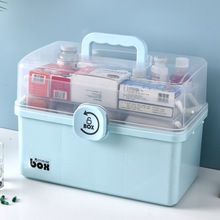 家用药箱全套药品收纳盒大号医疗箱多层便携式药箱儿童急救医药箱