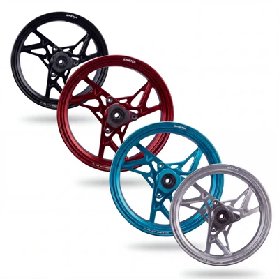 Saema-E Model New 10inch Wheel Hub with 7.0 Hole Spacing, High-Precision Electric Vehicle Wheel Hub, Lightweight, Non-Mf or Hh (Hub) - lake-blue