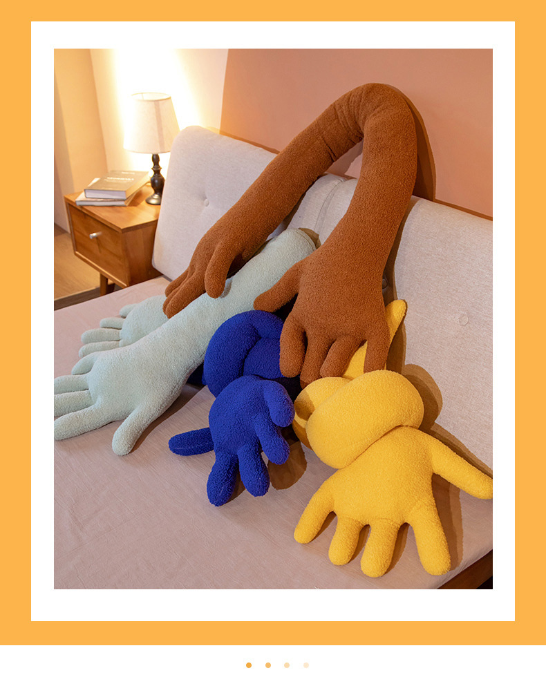 Funny Boyfriend Arm Pillow Long Arm Girl Sleeping Doll Long Arm Big Hand Hug Doll Plush Doll