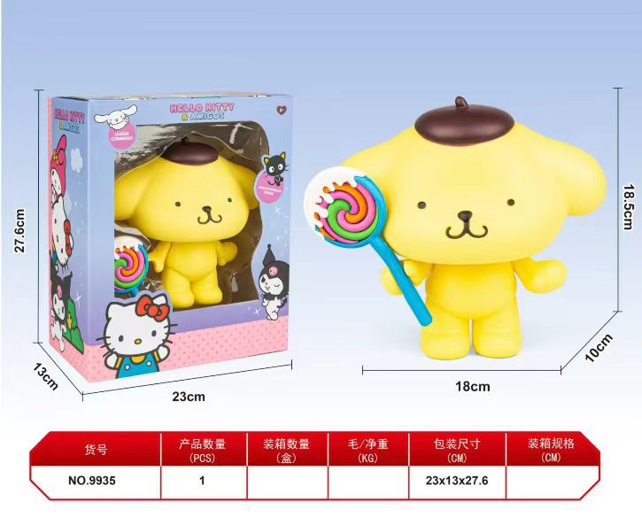 Material de vinilo, ventana grande Kuluomi, serie de cajas de color, adornos de escritorio, accesorios para muñecas, articulaciones desmontables, móviles