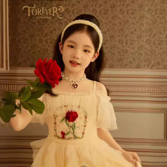 Princess Belle Dress Children's Dress Snow White Costume Clothing Girls Female Beauty and the Beast Belle Dress Cosplay Costume