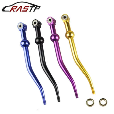 Car Modification Parts Racing Aluminum Alloy Extension Rod Double-Bent Extended Gear Lever Suitable for Honda Models (Cab and accessories)