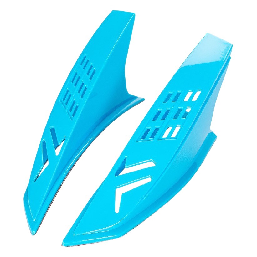 Casco de la motocicleta decoración de la esquina de la calle frita sharp herramienta motocicleta scooter eléctrico coche casco cuerno para llevar esquina