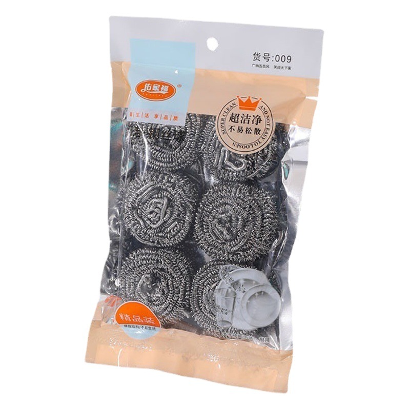 Esponja de Lana de Acero Inoxidable de 6 Piezas de Acero Inoxidable para Limpieza de Cocina y Hogar
