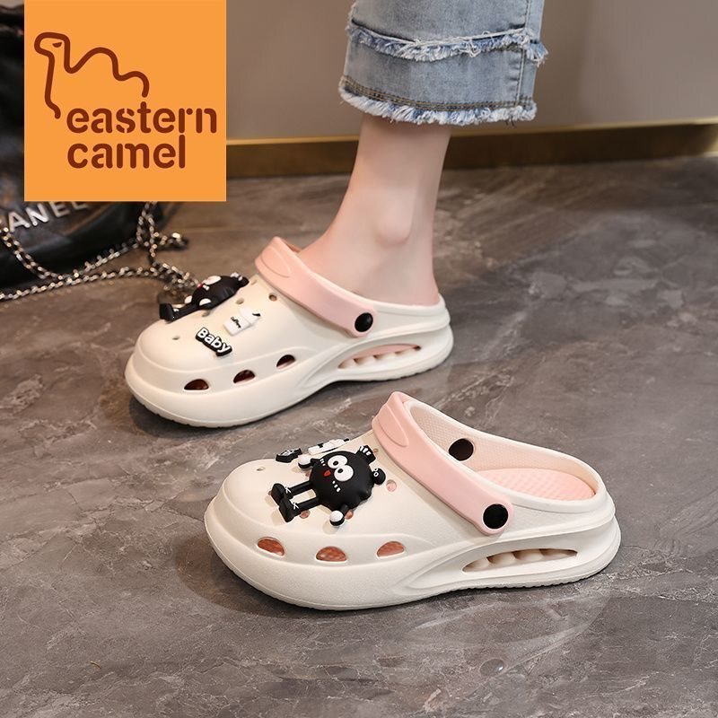 Eastern Camel Women's Summer Outdoor Non-Slip Closed-Toe Thick-Soled Clogs Trendy Slippers