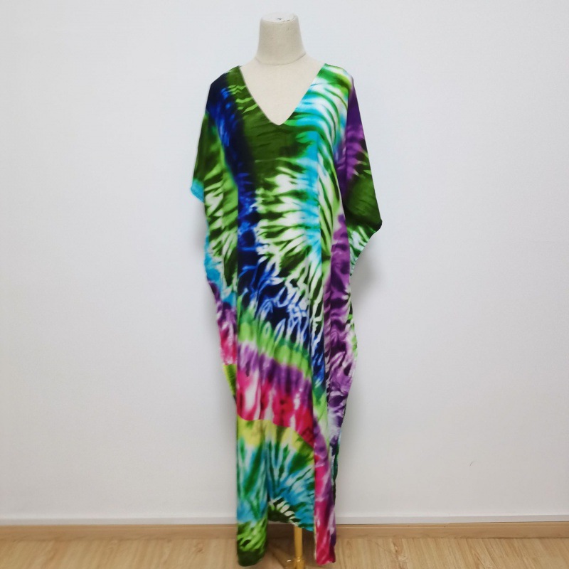 2022 nueva Europa y América blusa de playa impreso traje vacaciones vestido bikini camisa protección solar 5D196