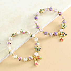 景泰蓝手串手链女轻奢高级感琉璃掐丝珐琅彩景区热卖饰品手串批发