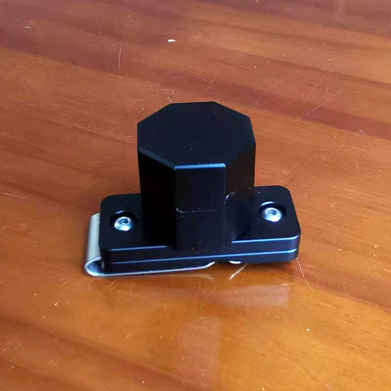 Aluminio octogonal cinturón hebilla tipo tapa de chocolate de metal clip de chocolate traje varilla de billar accesorios de cabeza de cuero suministros de billar