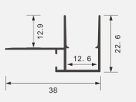 Tira de luz LED perfil de aluminio Luz lineal ranura de aluminio incrustado Luz lineal carcasa de aluminio ángulo interno ángulo externo encaje