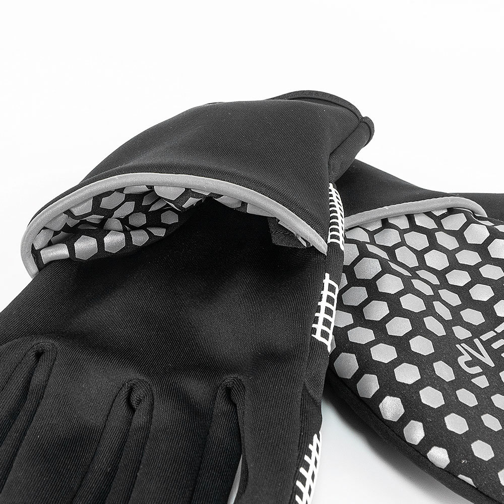 戶(hù)外智能觸屏運(yùn)動(dòng)手套防滑硅膠保暖手套翻蓋防水防風(fēng)跑步手套批發(fā)