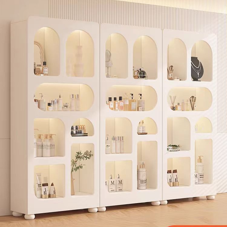 化妆品展示柜美容院陈列柜子礼品货架美甲饰品护肤产品多层置物架