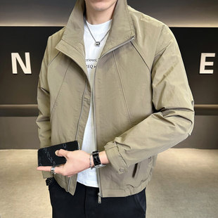 2025 TikTok Explosions Spring New Shopkeeper Wind Collar Casual Jacket Jacket Men's 2506-M-4XL