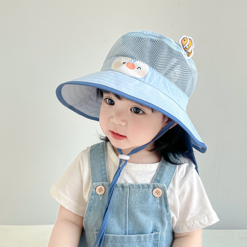 Kids Casual Sun Hat UPF 50+ Children's Summer For Boys And Girls, Wide Brim Sun Protection Hat With Open Top, Breathable, UV Protection, Thin_voghion.com