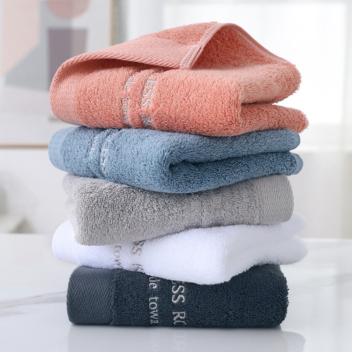 Thickened pure cotton face towel hotel towel business gift LOGO Amazon cross-border face towel dropshipping