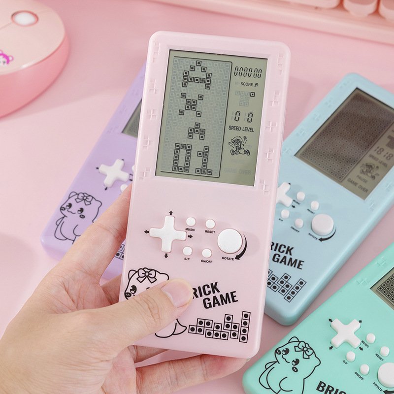 Cross-Border Classic 4.1inch Large-Screen Handheld Electronic Game Console Children's Nostalgic Tetris Handheld Toy