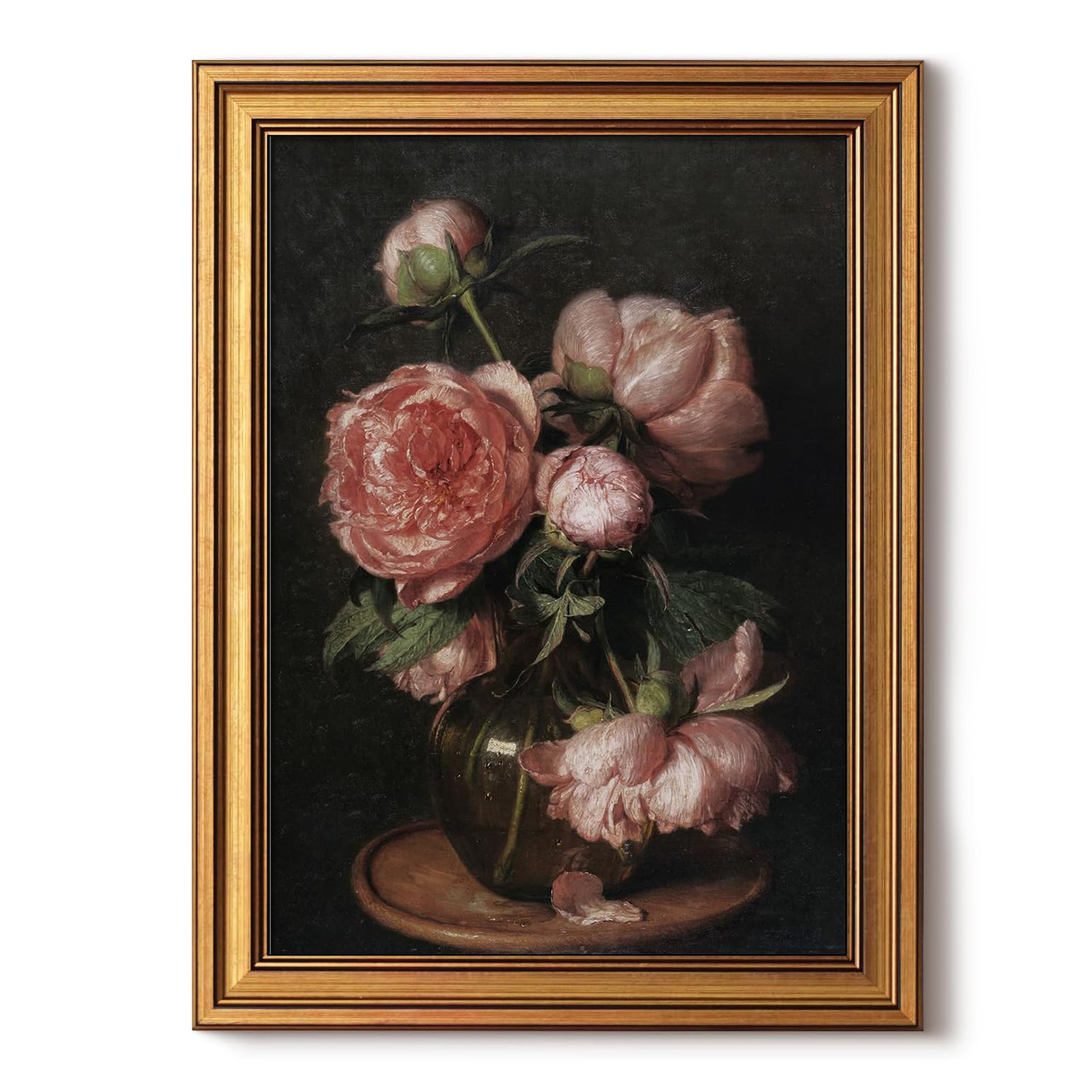 Transfronterizos clásicos enmarcados pinturas colgadas pinturas decorativas de pared de oficinas de alojamiento residencial pinturas de borde dorado estilo retro europeo image 46