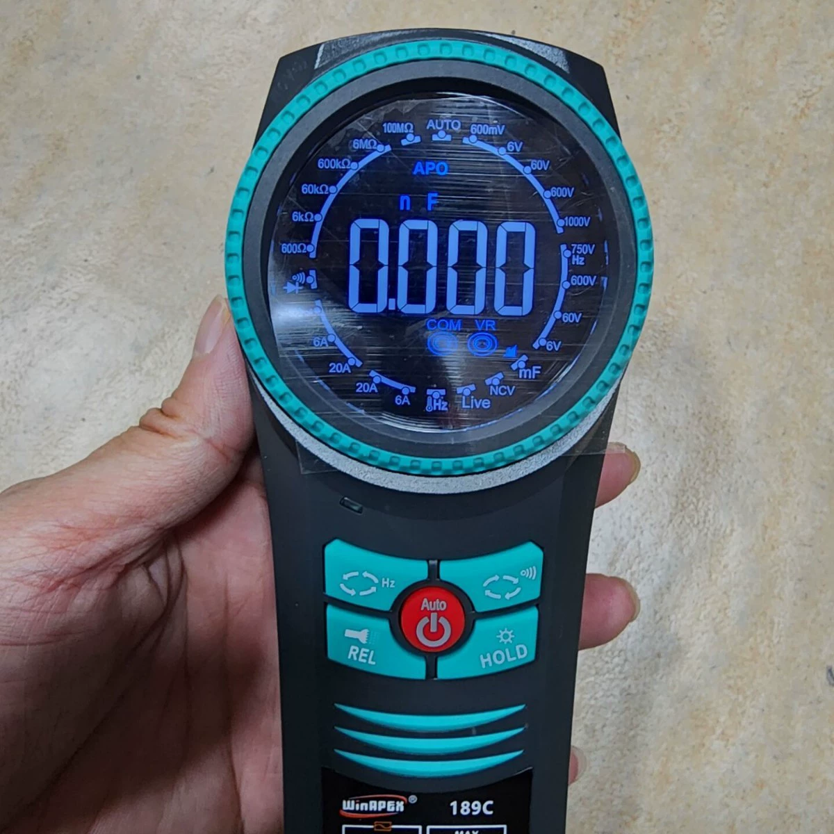 Hanyan 189C/189D поворотный диск автоматический интеллектуальный мультиметр емкостный резистивный тест портативный высокая точность