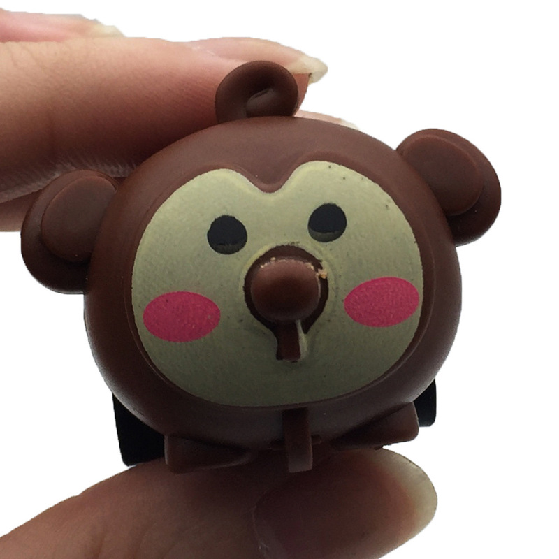 Mini Naughty Little Monkey Cartoon Animal Car with Detachable Back Assembly for Children Plastic Pull-Back Toy Car