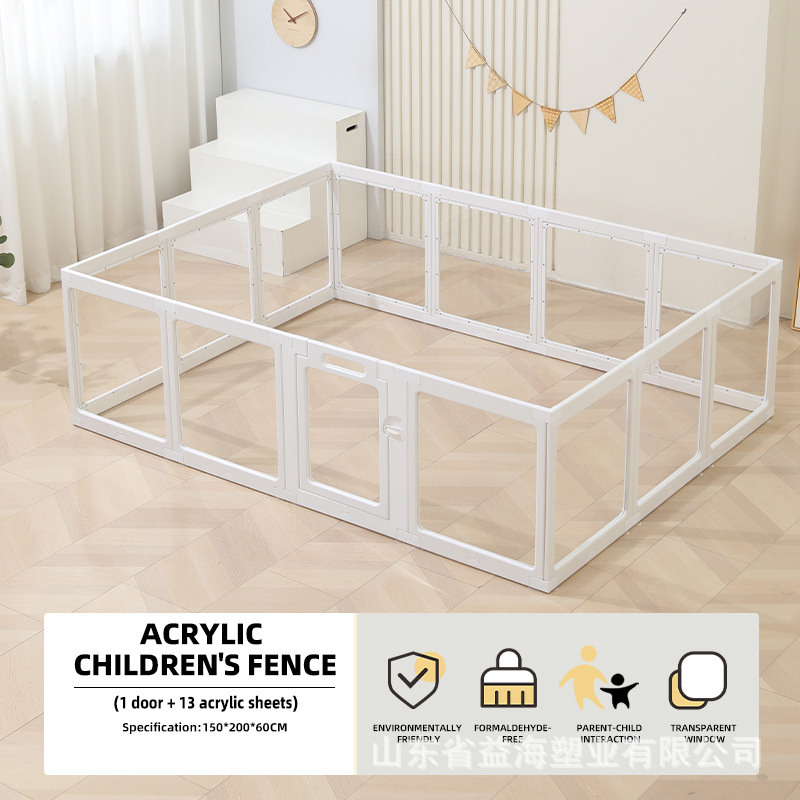valla de protección para bebés valla transfronteriza valla interior transparente valla de protección para bebés juegos en el suelo doméstico