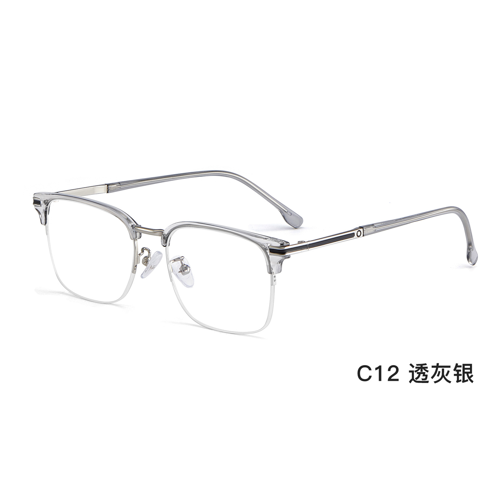 Moda elegante aleación negocio ceja marco medio marco gafas marco todo partido no cara clip puede coincidir con miopía Danyang al por mayor