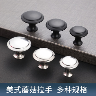 Wholesale Stainless Steel Handle American Hardware Drawer Handle Black Wardrobe Cabinet Door Handle Drawer Cabinet Door Handle