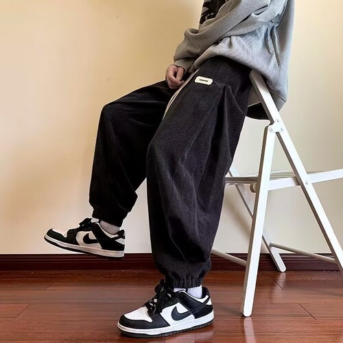 Fashionable youth fashionable autumn trousers fashionable fashion brand artistic sports pants Harajuku casual pants loose men's style