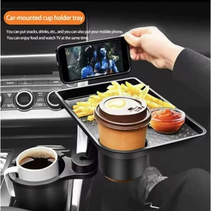 Car cup holder expansion bracket, small tray, car accessories, storage tray, table tray, table board, multi-functional tray, cross-border