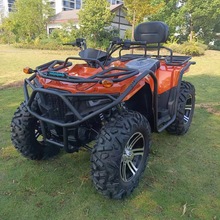 电喷350CC四驱沙滩车四轮越野摩托车电动双人ATV全地形山电动版