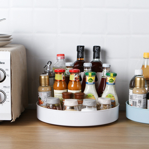 Japanese condiment rack rotatable kitchen multi-functional condiment storage oil salt sauce vinegar countertop storage tray