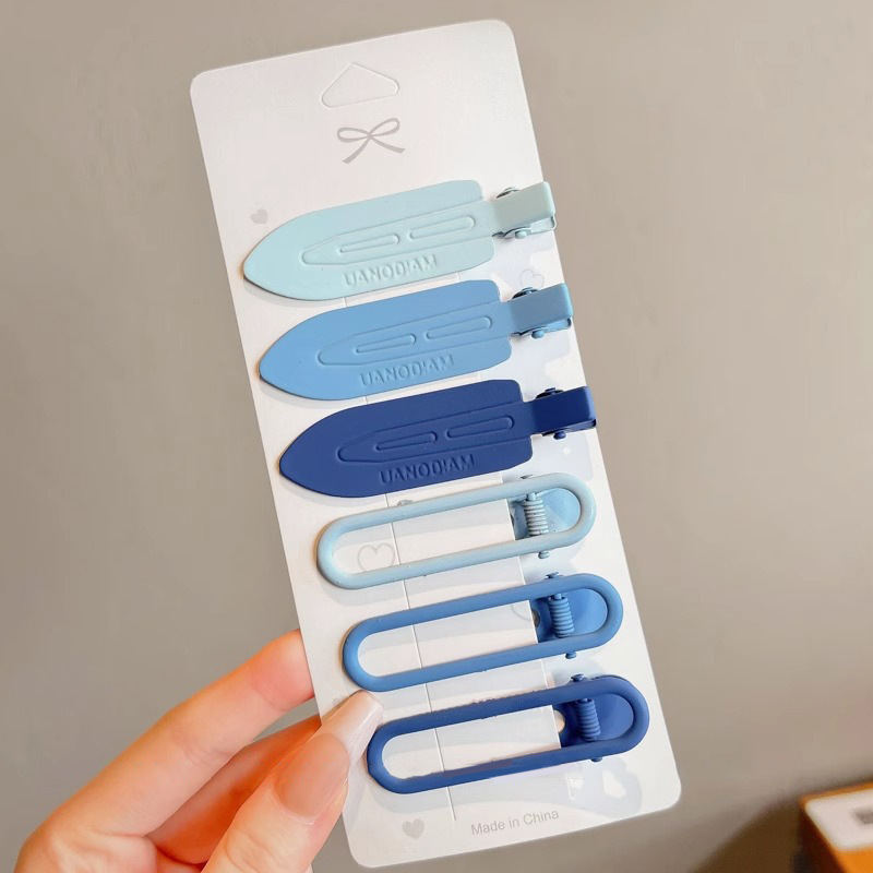Pin de cabello sin marcas para mujeres 2025 nuevo frente lateral pecado clips maquillaje pin de cabello clip de boca de pato tocado
