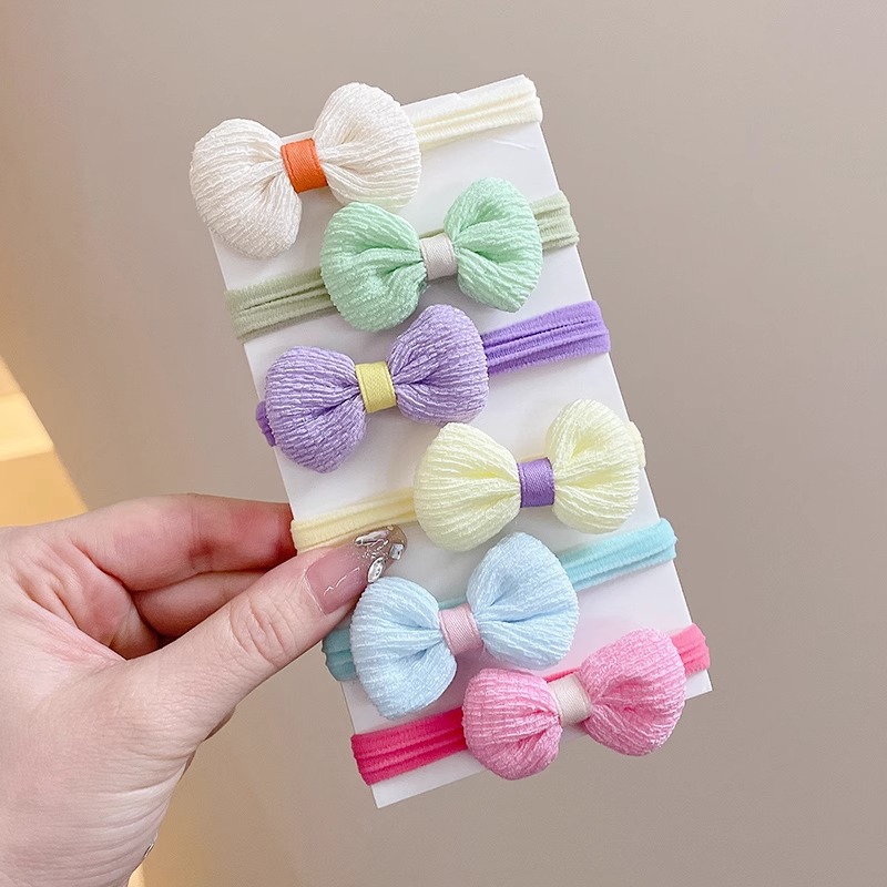 Cuerdas de cabello para niños lindos anillos de cabello de arco para niñas no lastiman cuerdas de cabello de alta elasticidad duradera para el cabello