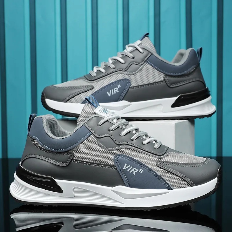 2025 primavera y verano nuevos zapatos de hombre zapatos para correr de malla transpirable de suela suave antideslizante zapatos deportivos casuales zapatos de papá de moda
