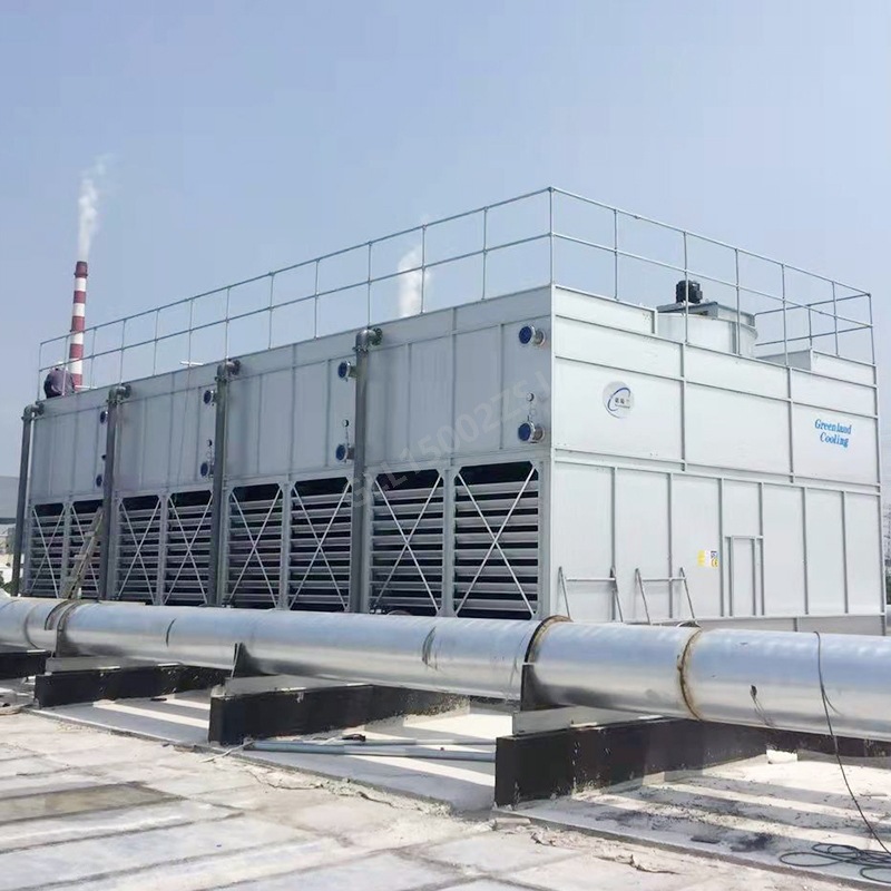 反应釜配套闭式冷却塔导热油降温冷凝器冷油机蒸发式水冷高效
